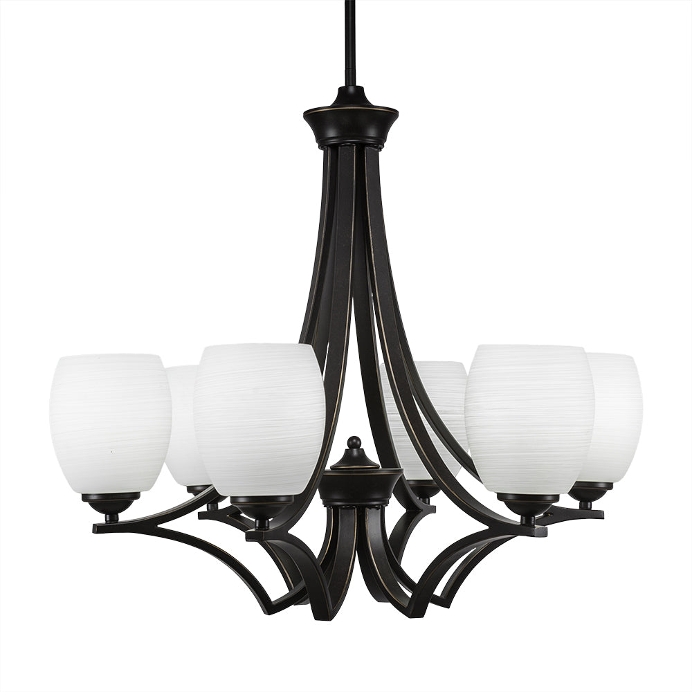 Toltec Zilo 566-dg-615 Chandelier Light - Dark Granite