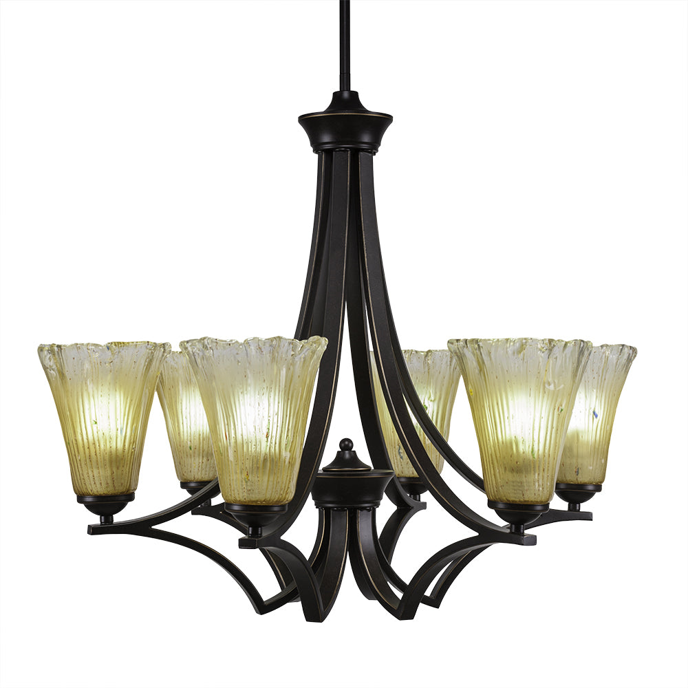 Toltec Zilo 566-dg-720 Chandelier Light - Dark Granite