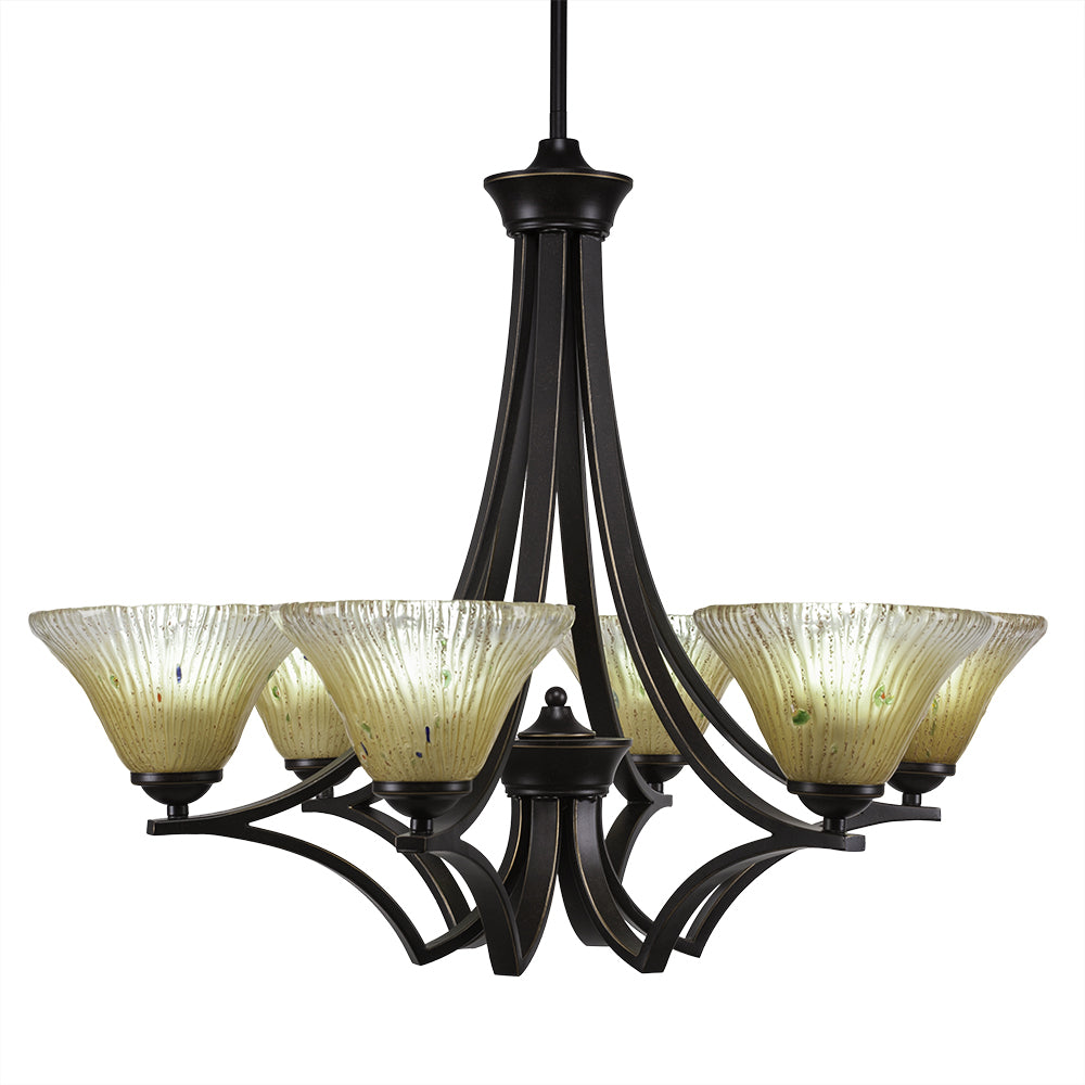 Toltec Zilo 566-dg-750 Chandelier Light - Dark Granite