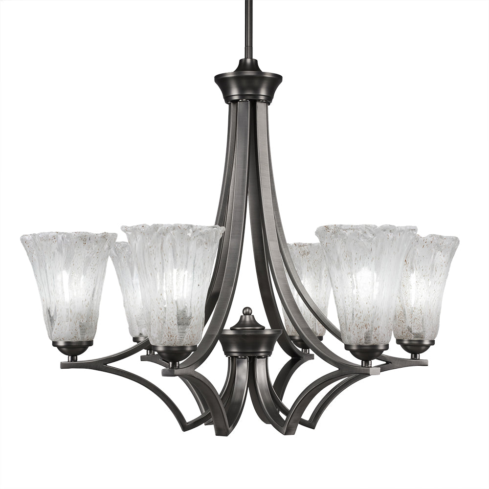 Toltec Zilo 566-gp-729 Chandelier Light - Graphite