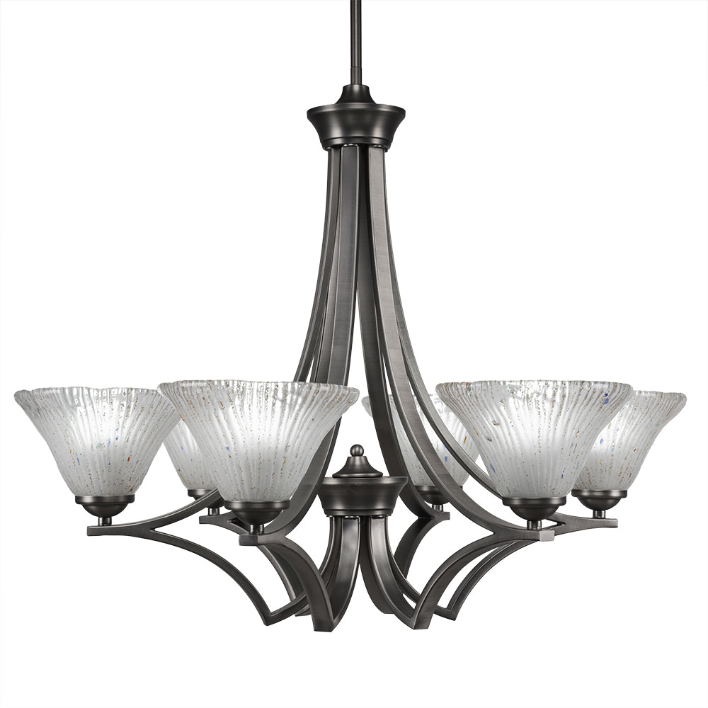 Toltec Zilo 566-gp-751 Chandelier Light - Graphite