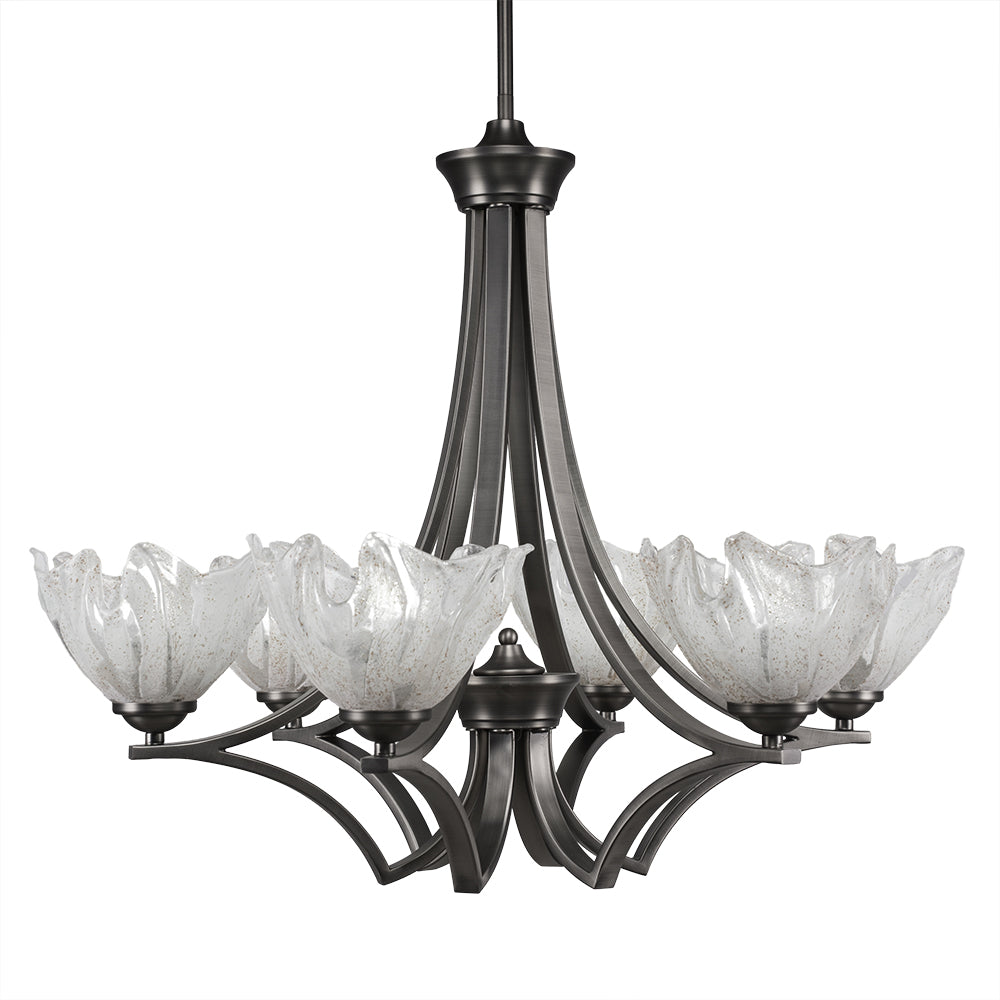 Toltec Zilo 566-gp-759 Chandelier Light - Graphite