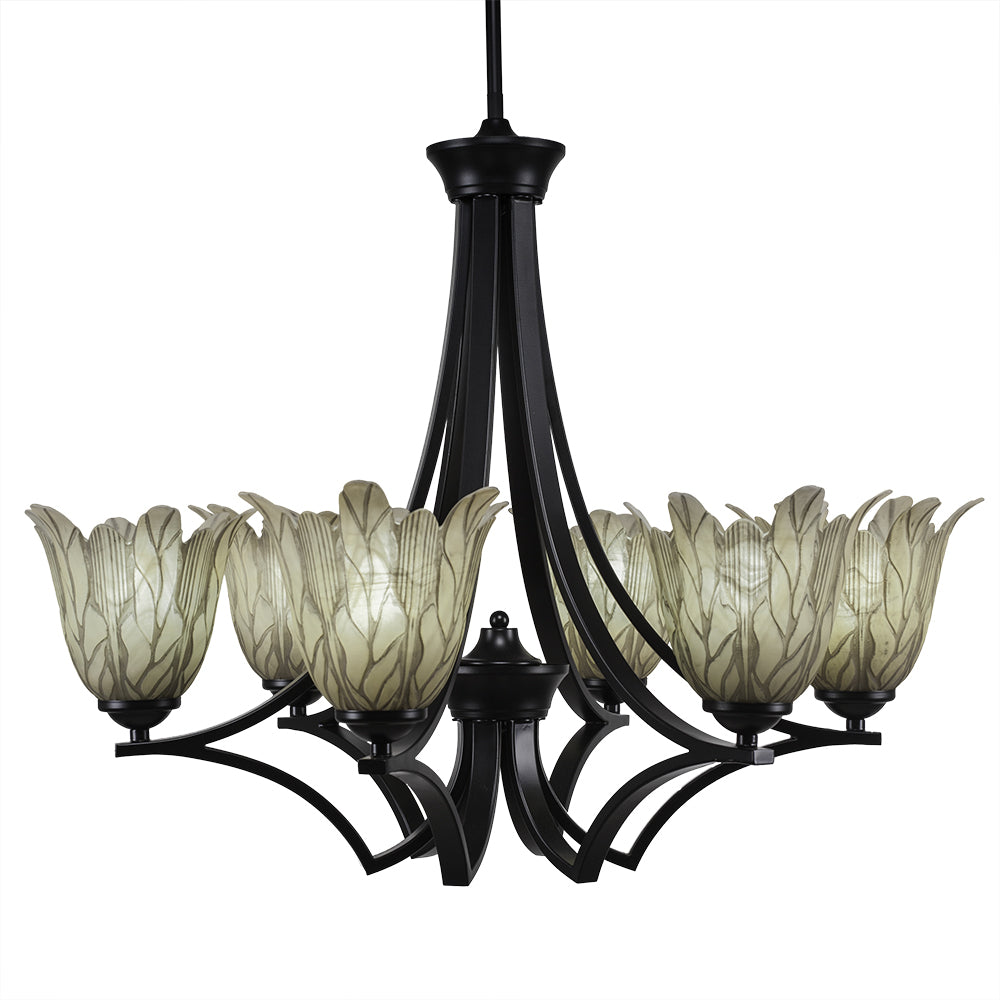 Toltec Zilo 566-mb-1025 Chandelier Light - Matte Black