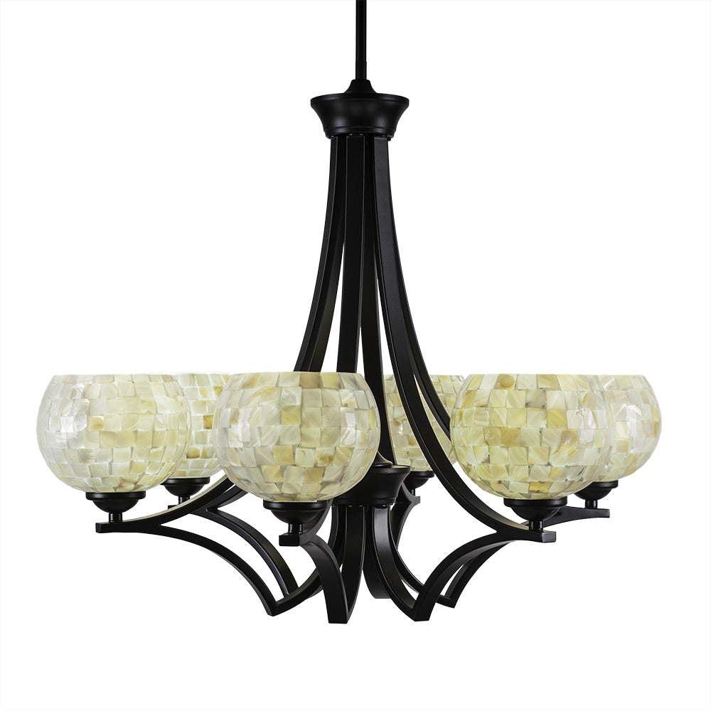 Toltec Zilo 566-mb-405 Chandelier Light - Matte Black