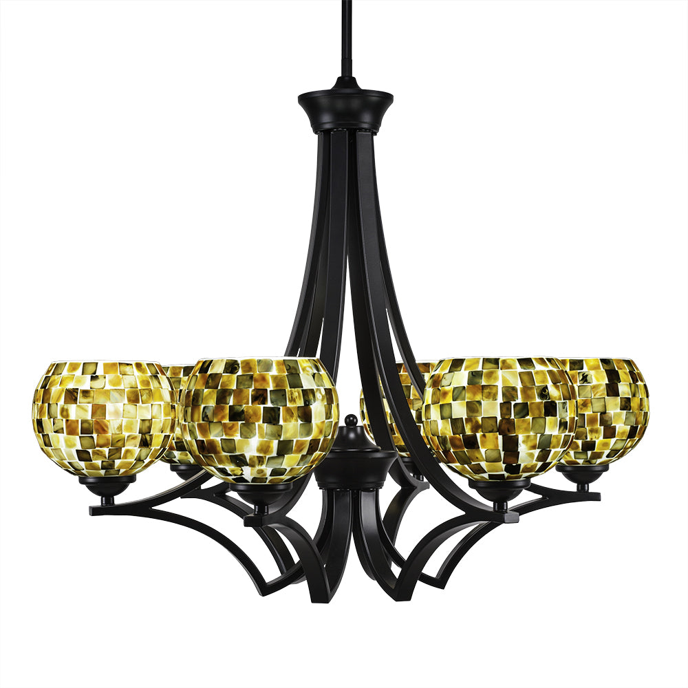 Toltec Zilo 566-mb-407 Chandelier Light - Matte Black