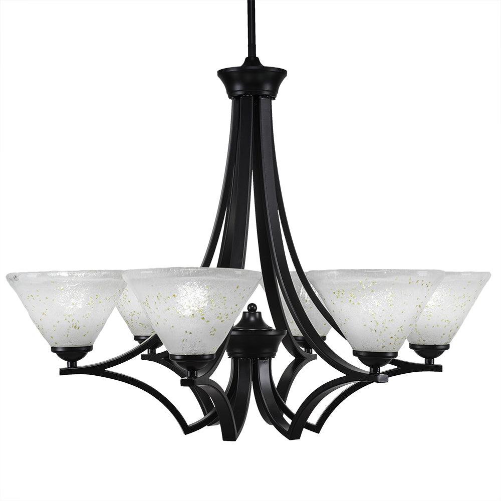 Toltec Zilo 566-mb-7145 Chandelier Light - Matte Black