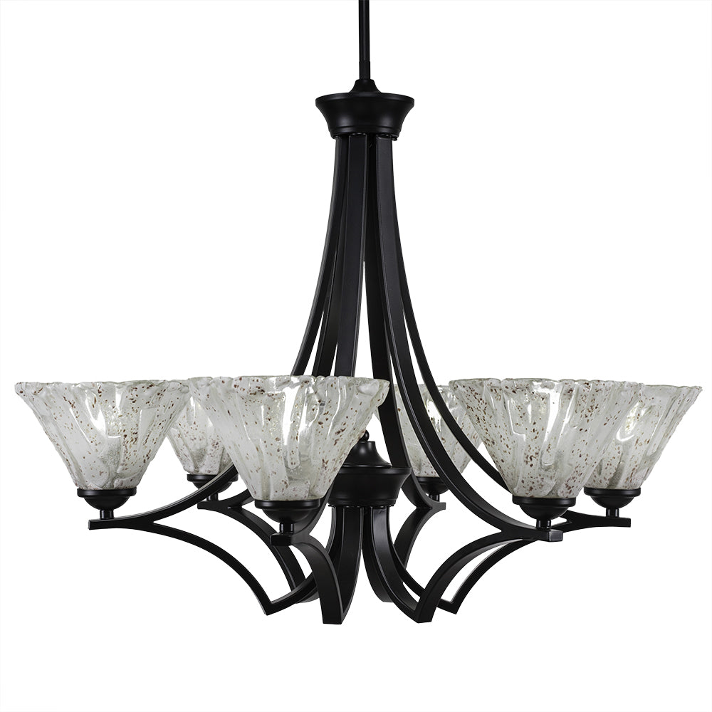 Toltec Zilo 566-mb-7195 Chandelier Light - Matte Black