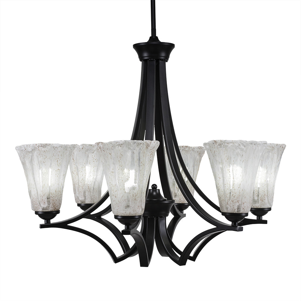 Toltec Zilo 566-mb-729 Chandelier Light - Matte Black