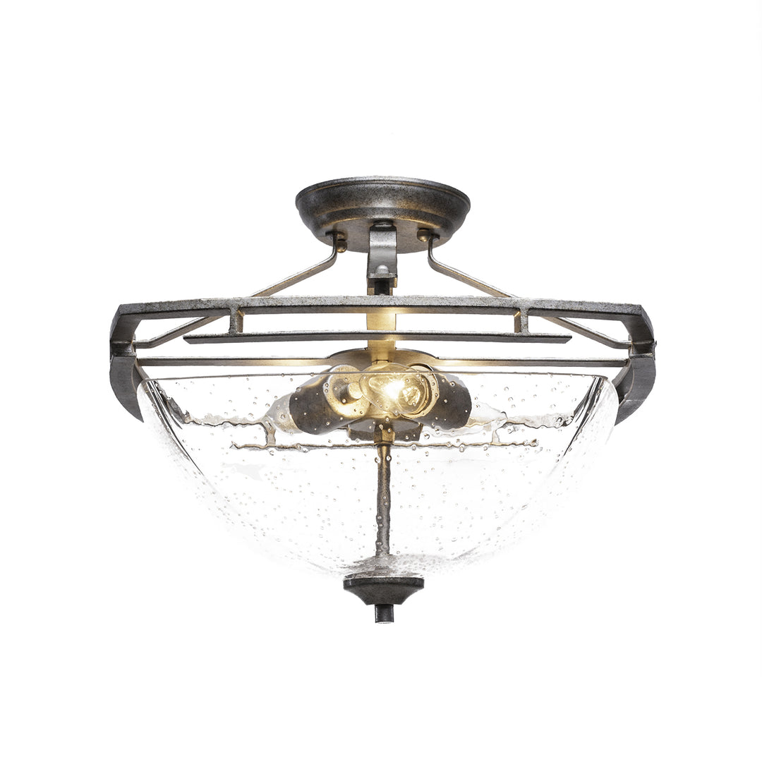 Toltec Uptowne 321-AS-464 Ceiling Light - Aged Silver