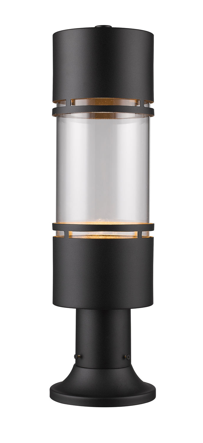 Z-Lite Lighting 553PHB-553PM-BK-LED Modern Luminata Outdoor Black