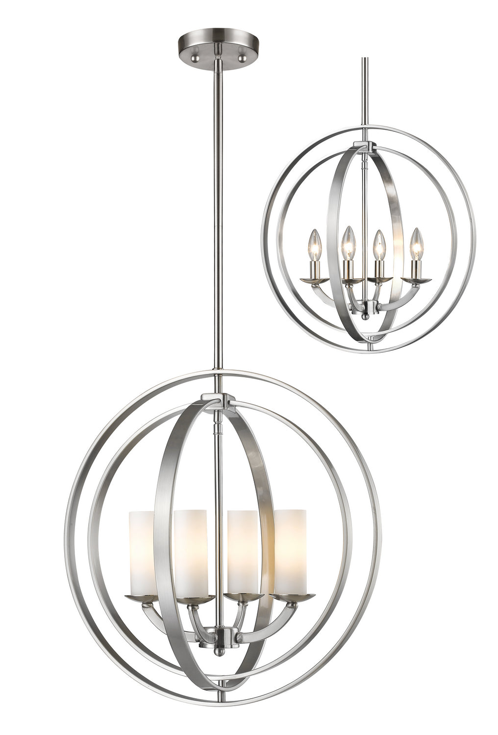 Z-Lite Ashling 6002-4S-BN Pendant Light - Brushed Nickel