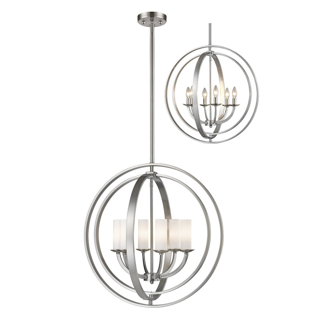 Z-Lite Ashling 6002-6L-BN Pendant Light - Brushed Nickel