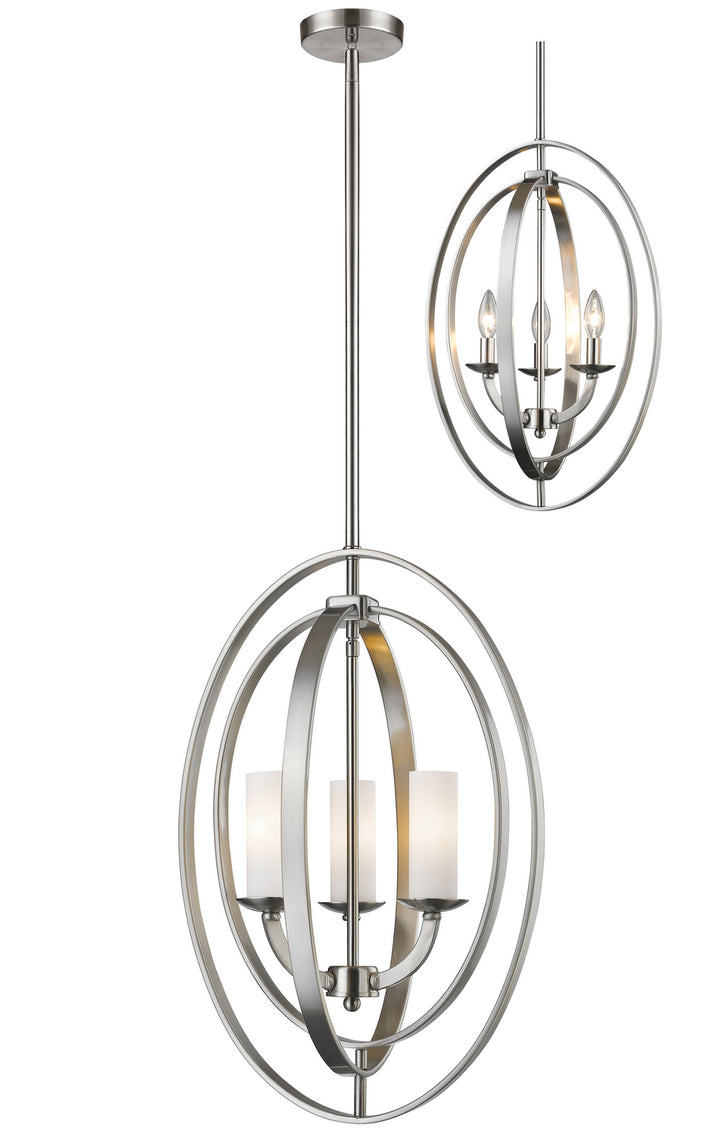 Z-Lite Ashling 6004-3S-BN Pendant Light - Brushed Nickel