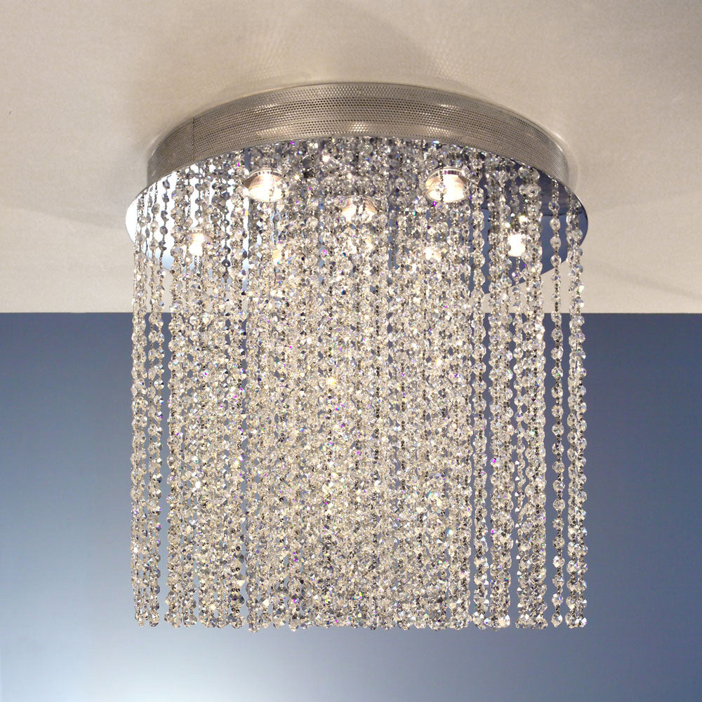 Classic Crystal Rain 16121-24 CP Ceiling Light - Chrome