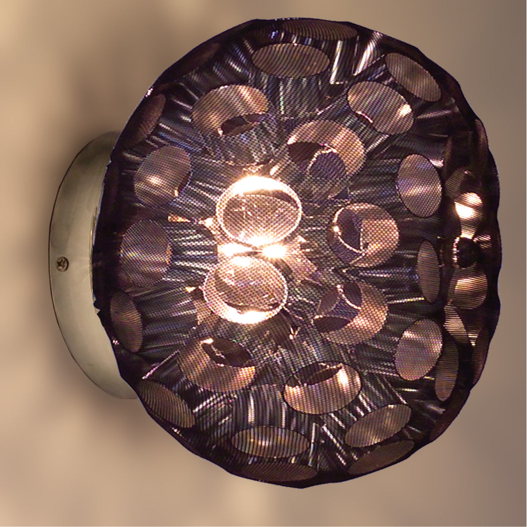 Classic Laguna 16152 CH BLK Wall Sconce Light - Chrome with Black Shades