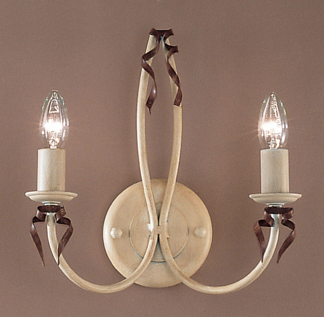 Classic Belluno 3652 IB Wall Sconce Light - Ivory-Brown