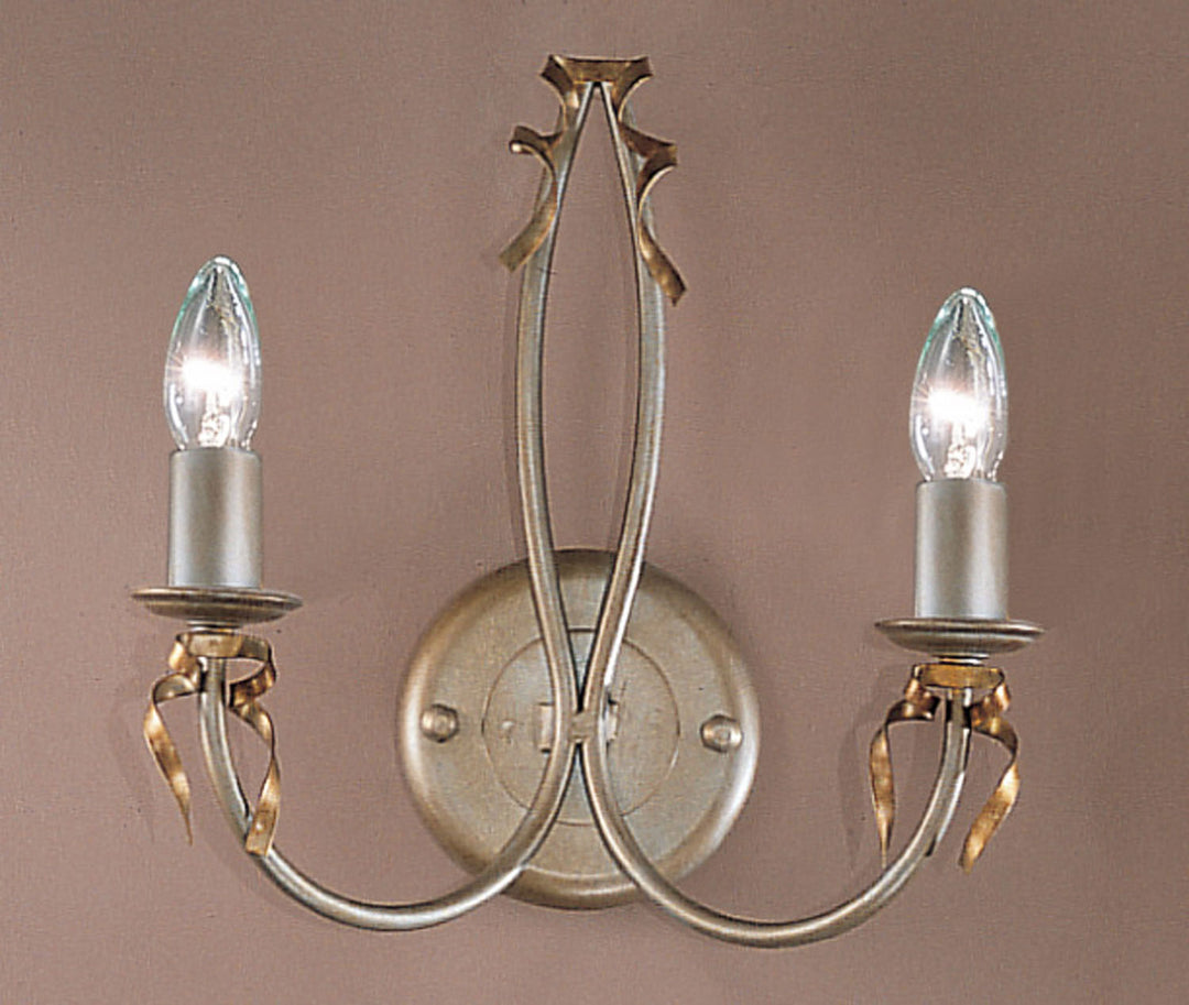 Classic Belluno 3652 SG Wall Sconce Light - Silver-Gold