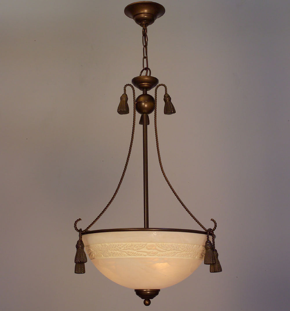 Classic Rope and Tassel 4023 BZ Pendant Light - Bronze
