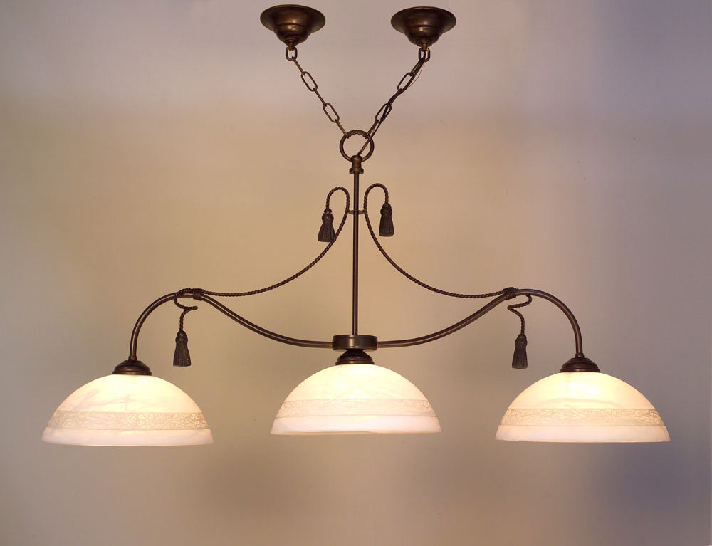 Classic Rope and Tassel 4024 BZ Pendant Light - Bronze