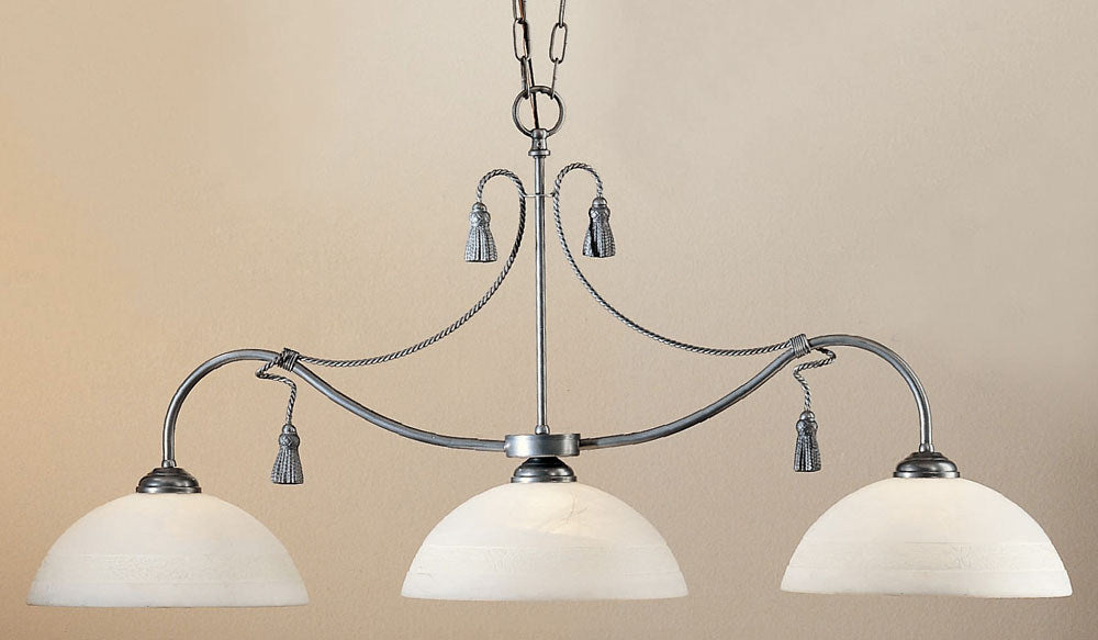Classic Rope and Tassel 4024 PTR Pendant Light - Pewter