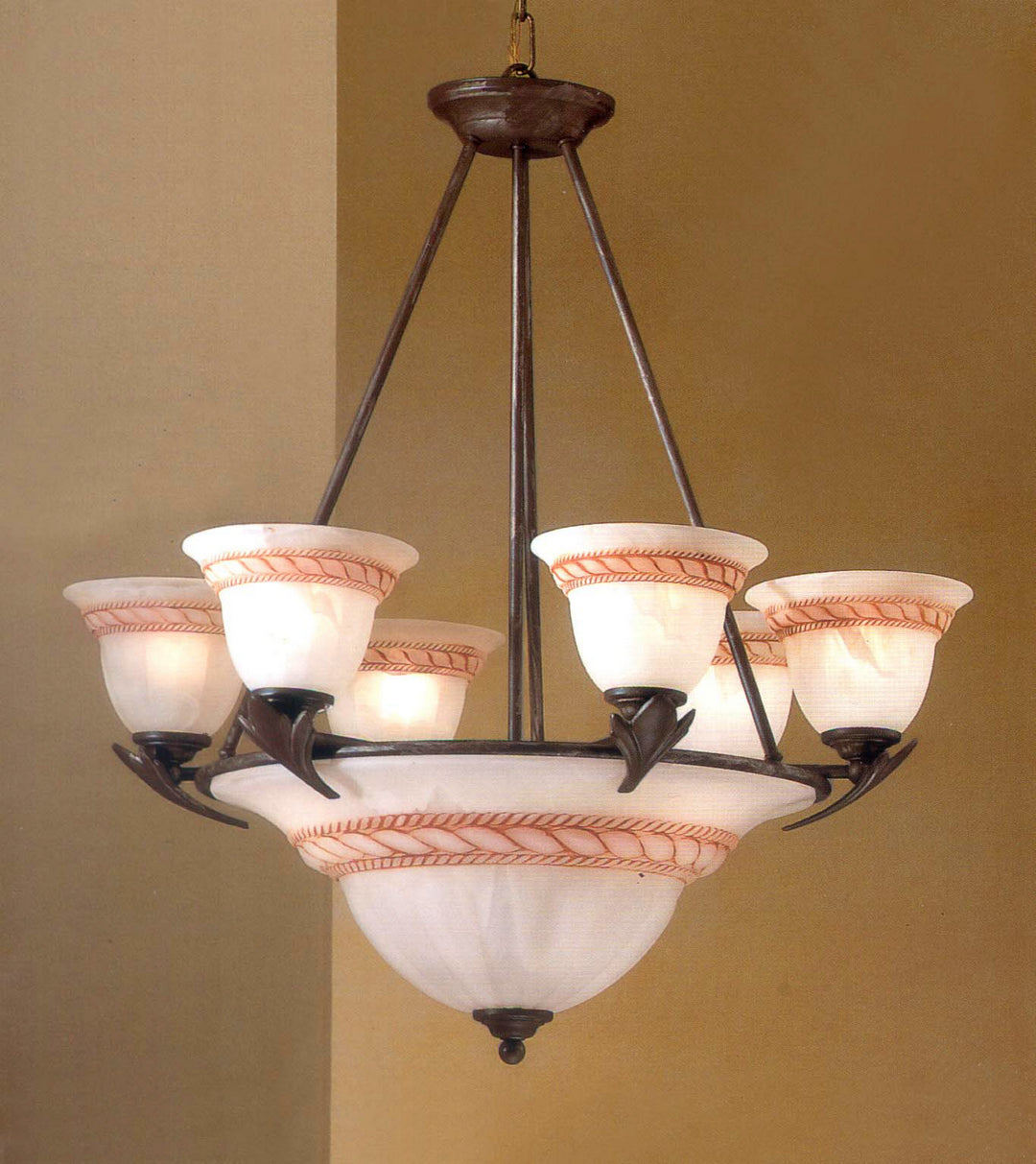 Classic Roma 40409 BZ Chandelier Light - Bronze