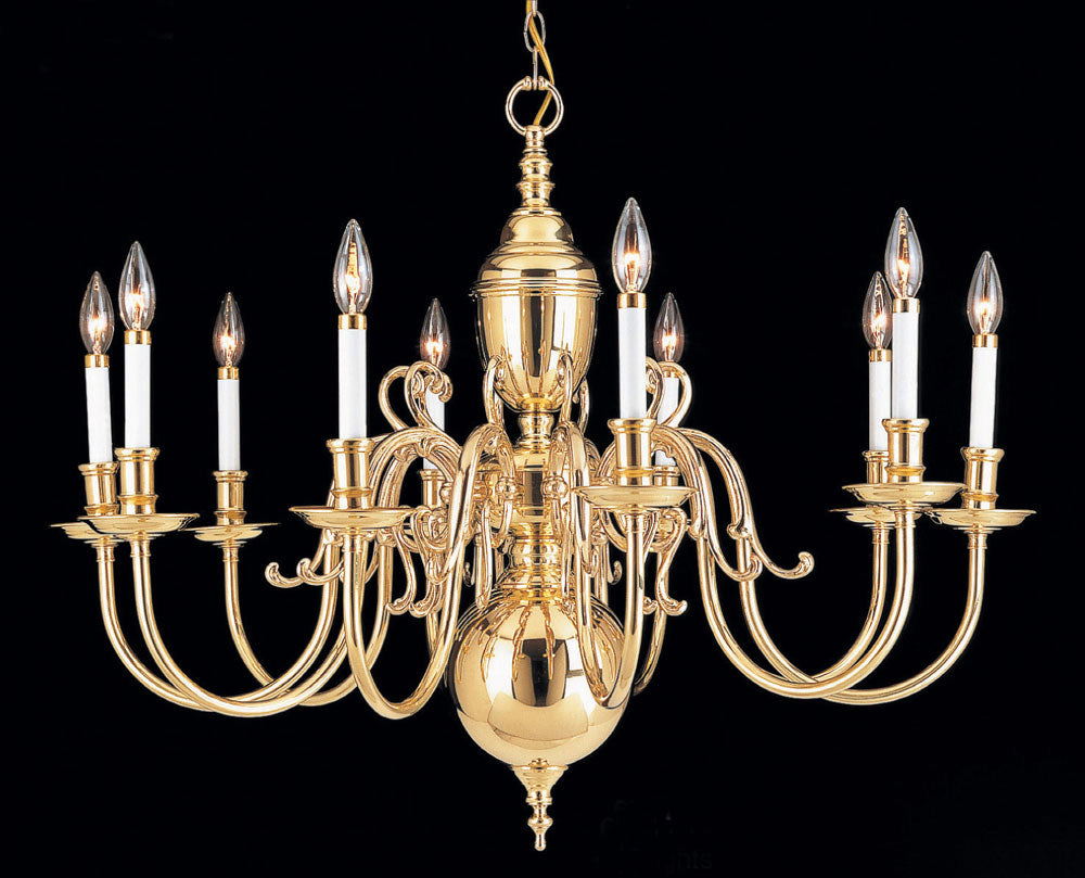 Classic Hermitage 6741 Chandelier Light - Polished Brass