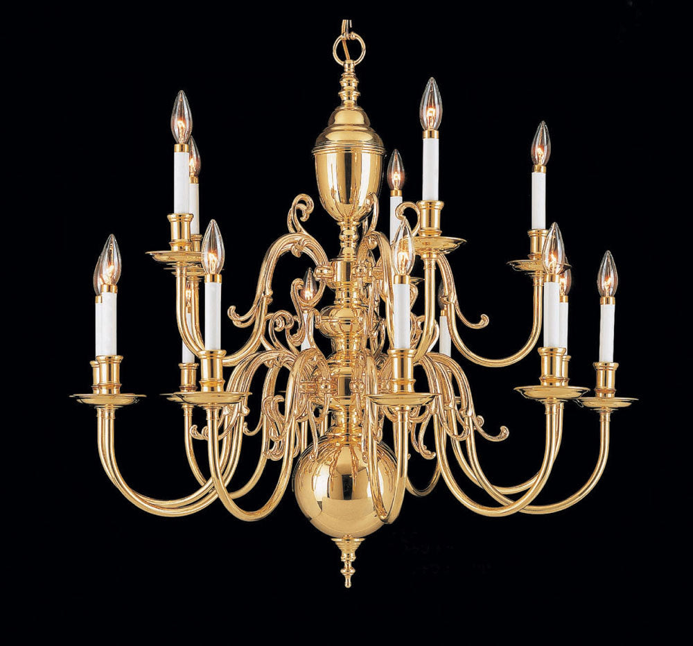 Classic Hermitage 6743 Chandelier Light - Polished Brass