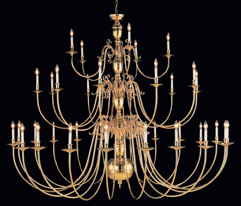 Classic Hermitage 6751 Chandelier Light - Polished Brass