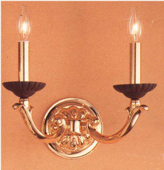 Classic Orleans 67802 BZ/G Wall Sconce Light - Bronze with Gold