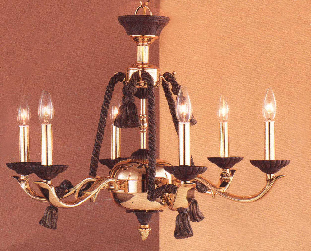 Classic Orleans 67806 BZ/G Chandelier Light - Bronze with Gold