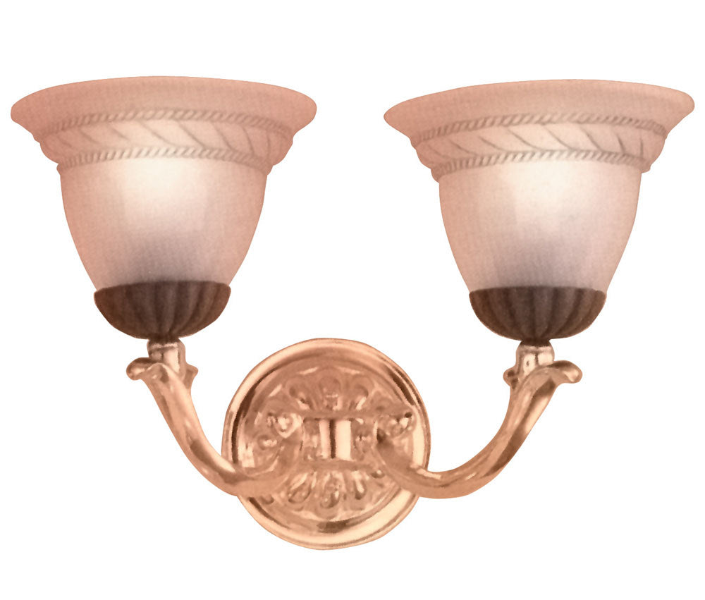 Classic Orleans 67812 BZ/G Wall Sconce Light - Bronze with Gold