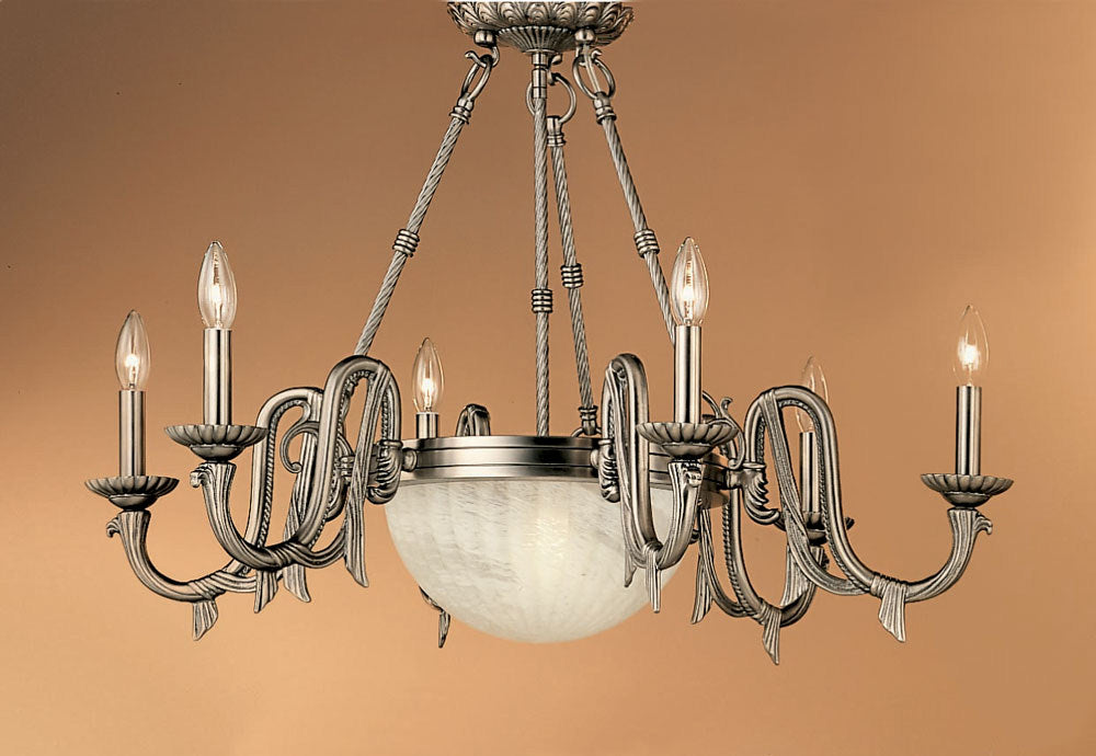 Classic St. Moritz 68006 PTR Chandelier Light - Pewter
