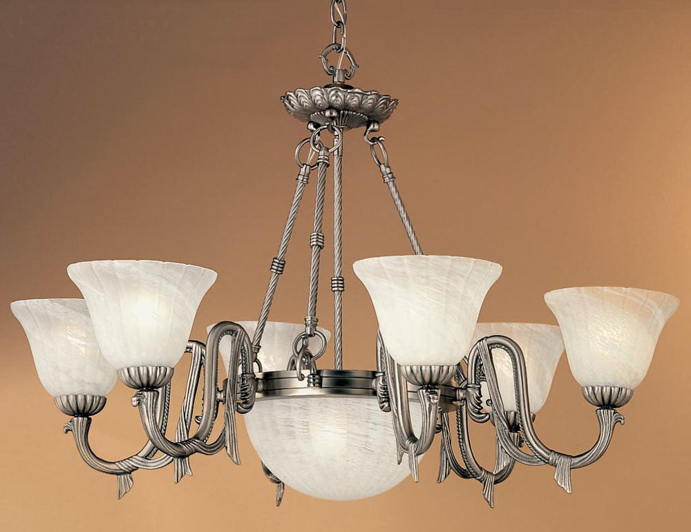 Classic St. Moritz 68016 PTR Chandelier Light - Pewter