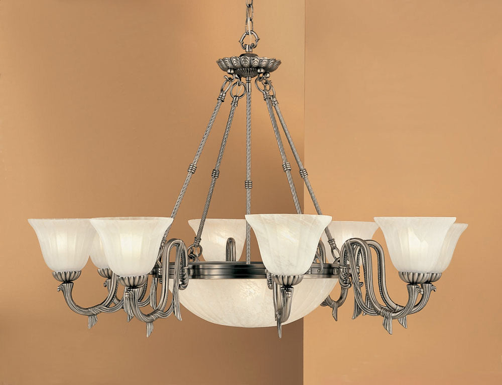 Classic St. Moritz 68018 PTR Chandelier Light - Pewter