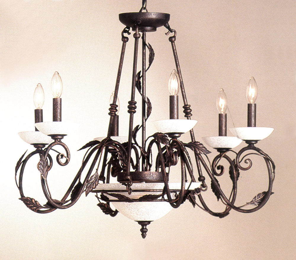 Classic Capri 9284 RC Chandelier Light - Rust-Copper