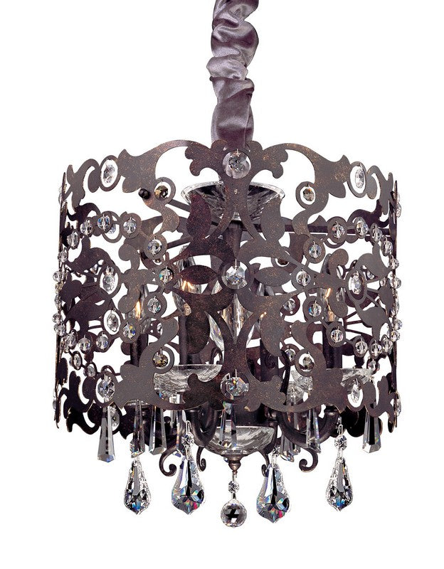 Allegri Bizet 10247-013-SE001 Pendant Light - Sienna Bronze w/Antique Silver Leaf