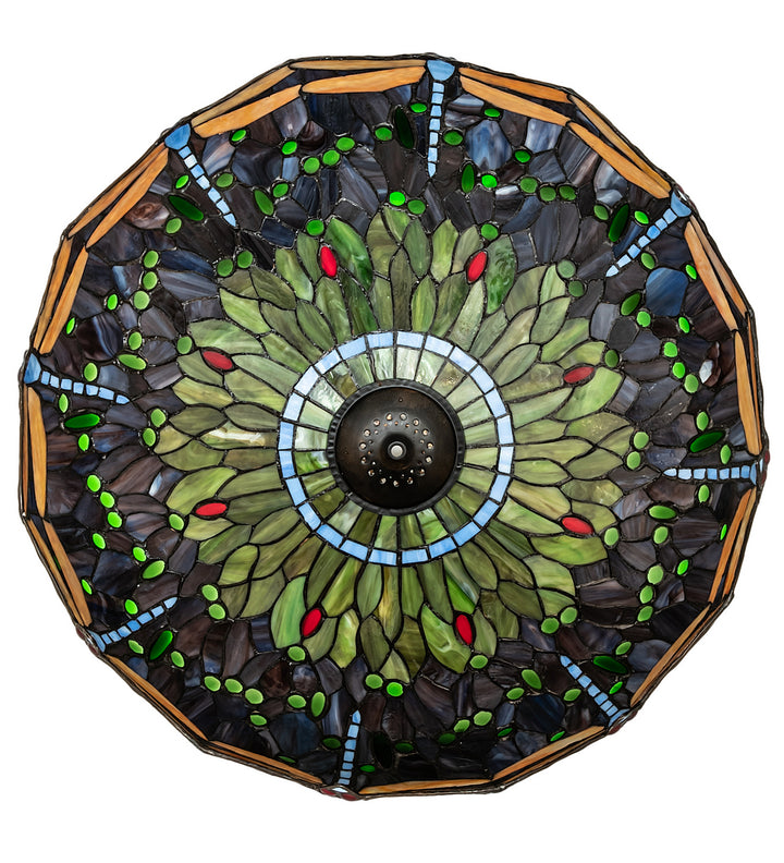 Meyda Tiffany Lighting 16943 Tiffany Hanginghead Dragonfly Shade Lamp Shade Multicolored