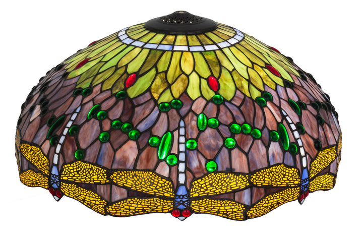 Meyda Tiffany Lighting 16943 Tiffany Hanginghead Dragonfly Shade Lamp Shade Multicolored