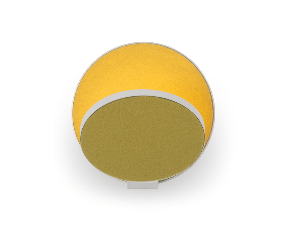 Koncept Gravy GRW-S-MWT-HDF-HW Wall Sconce Light - Matte White Body, Honeydew Felt