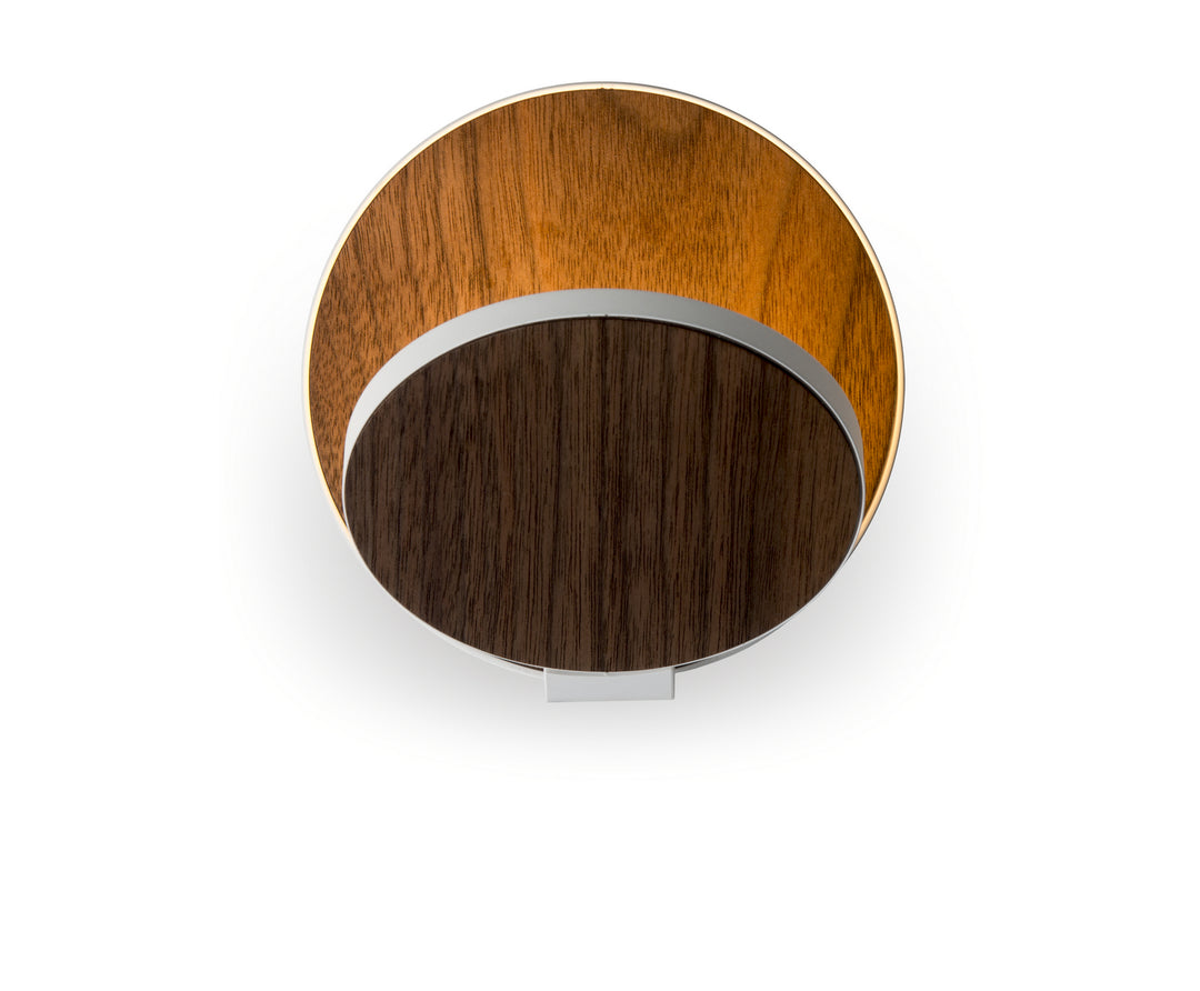 Koncept Gravy GRW-S-MWT-OWT-PI Wall Sconce Light - Matte White Body, Oiled Walnut