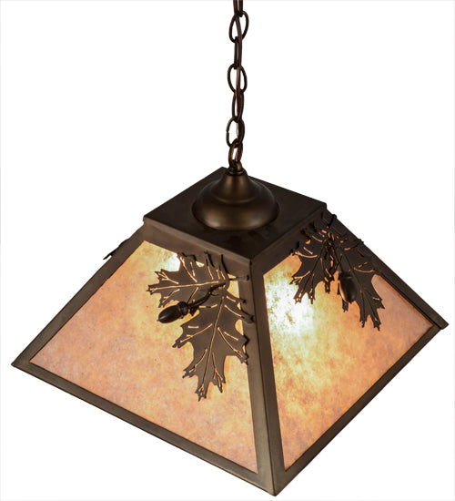 Meyda Tiffany Oak Leaf & Acorn 76317 Pendant Light - Antique Copper