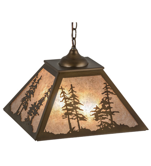 Meyda Tiffany Tall Pines 76318 Pendant Light - Antique Copper