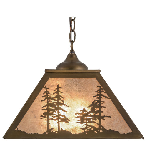 Meyda Tiffany Tall Pines 76318 Pendant Light - Antique Copper