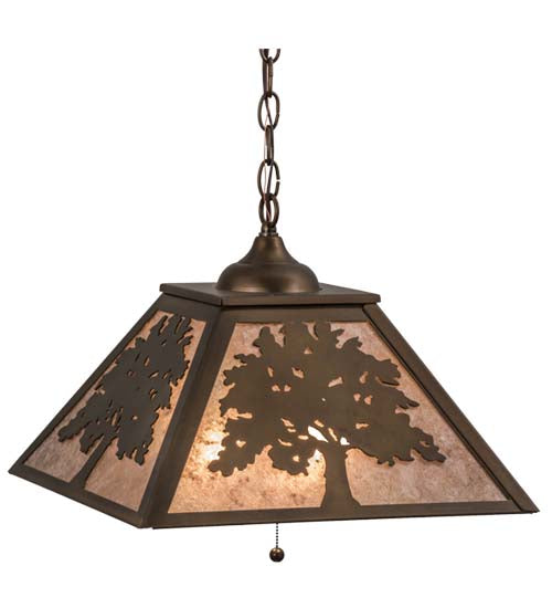 Meyda Tiffany Oak Tree 76319 Pendant Light - Antique Copper