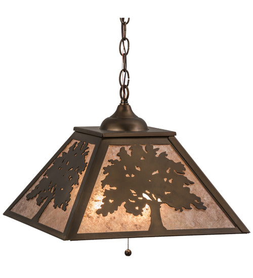 Meyda Tiffany Oak Tree 76319 Pendant Light - Antique Copper