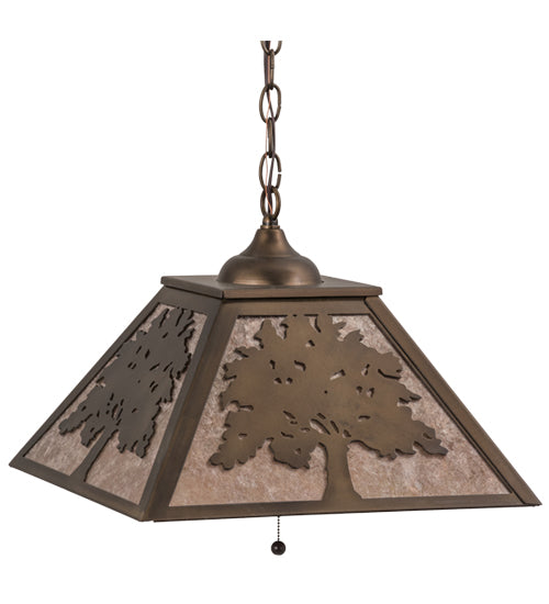 Meyda Tiffany Oak Tree 76319 Pendant Light - Antique Copper