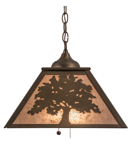 Meyda Tiffany Oak Tree 76319 Pendant Light - Antique Copper