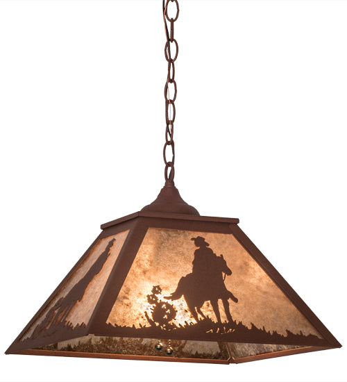 Meyda Tiffany Cowboy 76321 Pendant Light - Rust