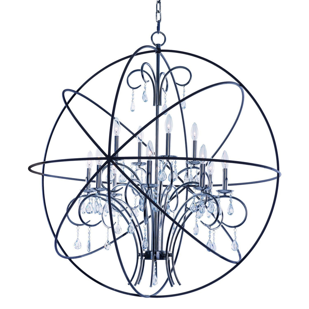 Maxim Orbit 25147ARPN Pendant Light - Anthracite / Polished Nickel