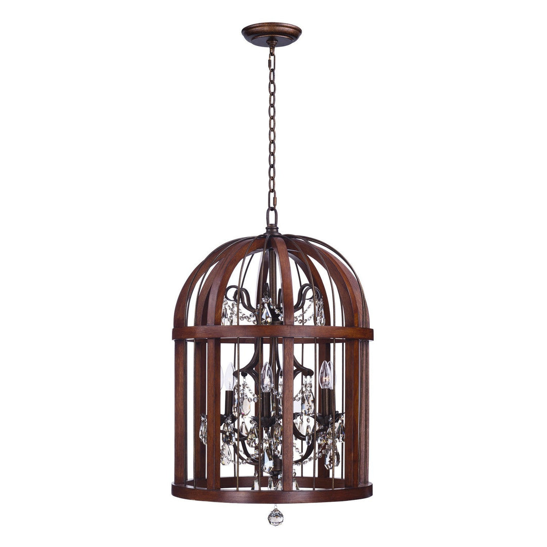 Maxim Miranda 32514APBY Chandelier Light - Antique Pecan / Bay